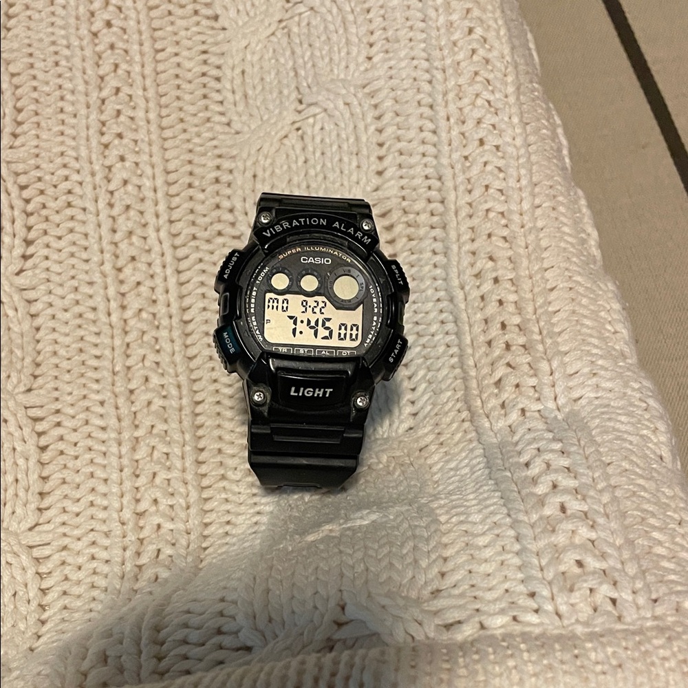 Casio Black Digital Smartwatch